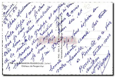 Castelo de Feugerolles — Le Chambon-Feugerolles (Loire) — editor Viat — Verso