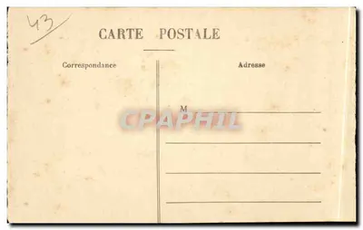 Freske van de Chaise-Dieu — Tweede panel — Onbekende uitgever, serie-nummer 43 — Achterkant