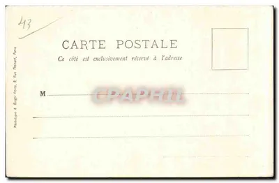Krypta katedry w La Chaise-Dieu — widok wewnętrzny — Phototype A. Bongo, Paris — Rewers