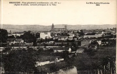 Brioude - Vista geral ocidental (Alt. 427 m.) — Igreja de São Julião, curiosidade principal da Cidade — La Hte-Loire Illustrée 581
