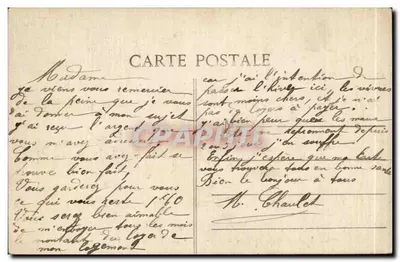 As margens do Allier em Vieille-Brioude — Arredores de BRIOUDE — Editor n° 2866 — Verso