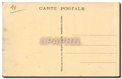 Le Puy (Haute-Loire) — Vista geral dos 4 rochedos: o Arbousset, São José d'Espaly, São Miguel d'Aiguilhe e a catedral — Foto-impressão Léon Margerit — Verso
