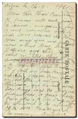 Le Puy-en-Velay — Statua generała Lafayette — dzieło Hiolle, wybudowana w 1883 roku, Bulwar St-Louis — Rewers