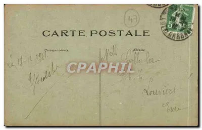 Marmande - Estrada de Miramont — Magasins Réunis, Mathieu, Marmande — Verso