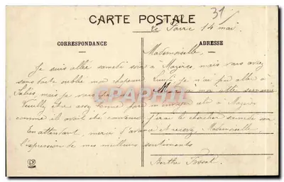 Roquefort — Zamek pana Toussan — Phototypie L'Asouche Frères Toulouse — Rewers