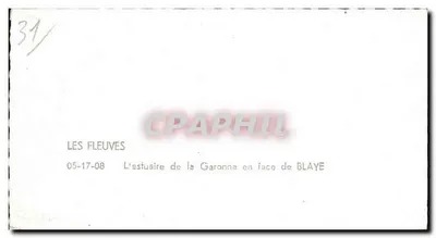 De estuarium van de Garonne voor Blaye — n°31 — Achterkant