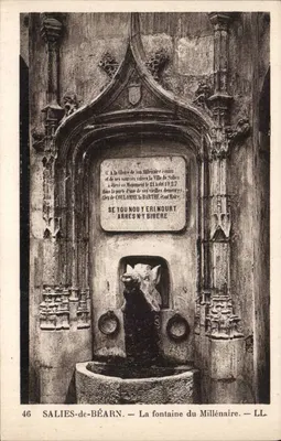 SALIES-de-BÉARN — A fonte do Milênio — LL. — n°46