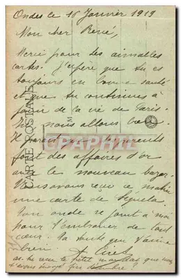 Ondes — De oevers van de Hers — Uitgever onbekend, serie-nummer niet zichtbaar — Achterkant