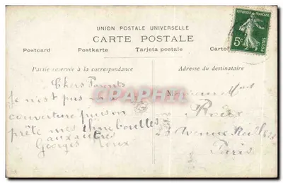 Interior de uma pensão — Nèvres Espagnoles em Murcie — Salon 1909, A. Seiquer — Verso