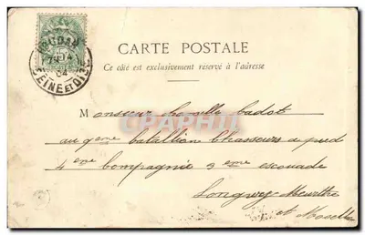 Soldat chantant — Chanson de Marche — Portotype A. Bessard & Cie, NANCY — Reverso