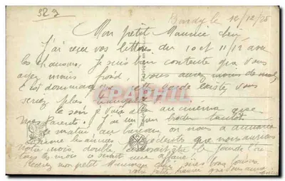 Scena zimowa z mężczyzną na ciekawie — G. Maroniez — Salon de Paris, n° 5059 — Rewers