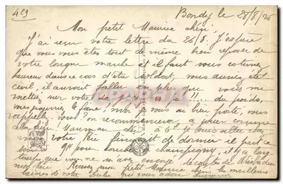 Mulher esperando perto de uma árvore — com ovelhas — Émile Trivisa, Salon de Paris, n°4392 — Verso