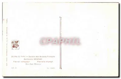 Pierrot zwycięzca — Pierrot's triumph — Guillaume Seignac — Rewers