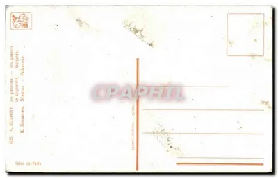 Donna mietitrice di grano — scena rurale — C. Bellanger, n° 335 — Verso