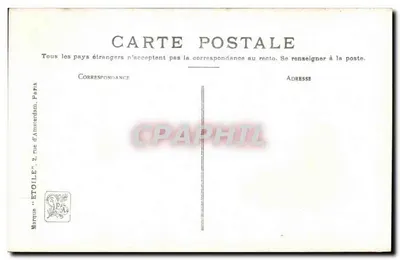Salão 1908 — M. Auvy, O Espelho — Editora Etoile, Paris — Verso