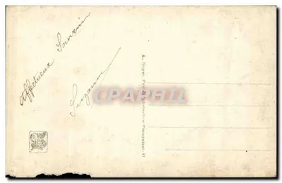 Żegnaj pod poręczem z roślinami — A.F. E DEULLY, n° 2750, Paryż — Rewers