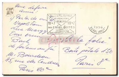 Carol Chéry — Aos vinte anos — DIX PARIS 19 — Verso