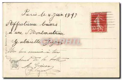 स्वर्ण युग में एक महिला का चित्र — सैलॉन 1913 — ए. नॉयर, पेरिस, संख्या 1985 — पीछे