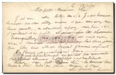 Noite na fazenda — M. Rieder — Salão de Paris, n° 4497 — Verso