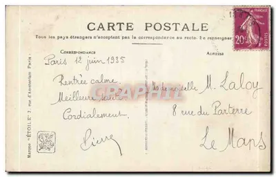 Barco de pesca fugindo ao vento — Salon 1910 — E. Maillard — n° 708 — Verso