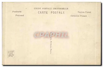 Mãe e o rebanho de ovelhas — Salon 1910 — T. Deyrolle, A.N. Paris — Verso