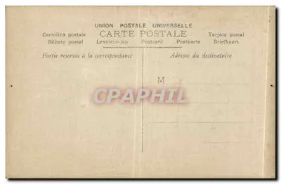 Estátua de mulher nuá deitada — escultura — União Postal Universal — Verso