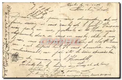 Juliette Dodu — Uwięziona prosi o przebaczenie Przywódcy Fryderyka Karola — Salon 1910, E. Jean Delahaye, n°159 — Rewers