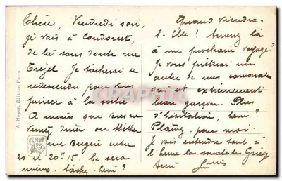 Sotto il velo — Salone 1913 — D. Etcheverry — A.N. Parigi — n° 2117 — Verso