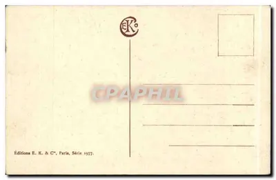 Paesaggio di fiume con salici — Edizioni E. K. & C°, Serie 1977 — Verso