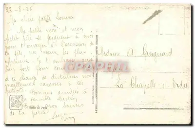 Mulher em vestido de renda segurando uma carta — Salão de Paris — F. Martin-Kavel — n° 3152 — Verso