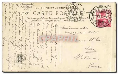 Gatos e ratos — Salão 1909, Le Royer (Savoie) — J. Ecroy — Verso