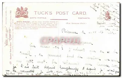 Mileford Sound, NZ — Le Diable Armchair — Tuck's Post Card — Rewers