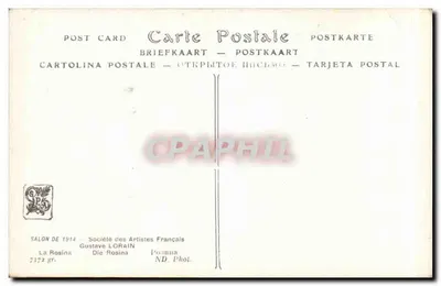रात्रि के वस्त्र में महिला — 1914 के सलॉन — गस्टाव लोरैन, संख्या 7772 — पीछे