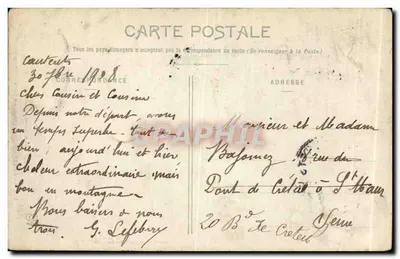 Les Hautes-Pyrénées — Gouffre du Gave d'Estom — Cauterets — n°754 — Rewers