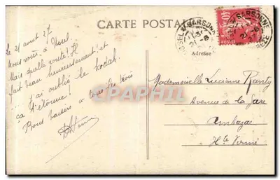 Servières-le-Château (Corrèze) — Le Cascate della Glane — Edizione H. Puech, foto Ussel — Verso