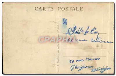 Wodospad Plat-à-Barbe — La Bourboule — G. D'O. - 1400 — Rewers