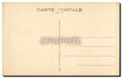 Mont-Dore — Wodospad Queureuillh — J. Gouttefanges, wydawca (Puy-de-Dôme) — Rewers
