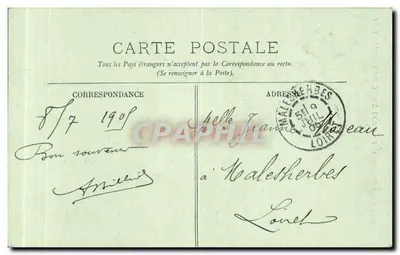 Cerca do Mont-Dore — A Cachoeira do Plat à Barbe — Editor L. 84 — Verso