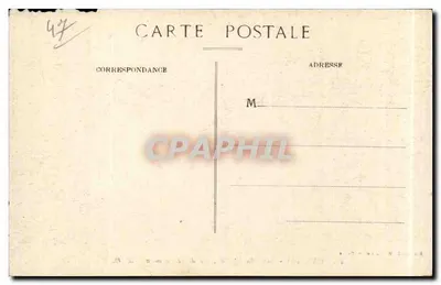 TONNEINS - Place du Château, vue de St-Germain — éditeur L. Martinet et D. Ducos, n° 45 — Verso