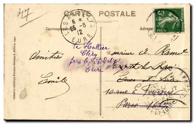 Estillac (Lot-et-Garonne) — Cénotaphe de Monluc (século XVI) — Coleção Artística Norredes Galeries, Agen — Verso
