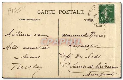 Sainte-Livrade — Most — Wydawnictwo Vidal, receveur-buraliste, nr 4 — Rewers