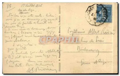 Port w Bordeaux — widok portu z wieloma jachtami — wydawca R. Bergoin, n° 12162 bis — Rewers