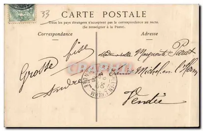 Bordeaux — De Statuïet van Tourny — Collecties ND Phot n°133 — Achterkant