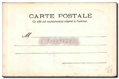 Czeleść katedry w Bordeaux — rytownica — wydawca H. Borel, nr 2148 — Rewers