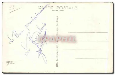 Bordeaux — Gara Świętego Jana i Hotel Terminus — Wydawca La Cigogne, nr 38 — Rewers