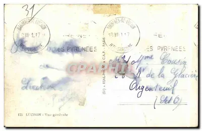 Luchon — Ogólny widok — (51) © REAL-PHOTO © Stara pocztówka PARIS — Rewers