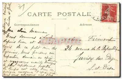 Luchon, widok z Saint-Mamet — La Haute-Garonne — fotografia B. Vignon, Paryż — Rewers