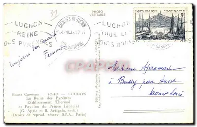 Luchon — Królowa Pireneusów — Wydawnictwo Théogiac — Rewers