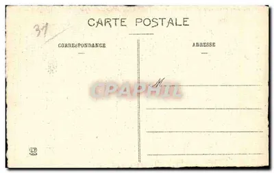 Stary Toulouse — Wierzchołek Wyspy Toune — Dalbade przed przebudową wieży — Oryginalny rysunek M. Jules de Lahondès, 1854 — Fototypia Lasoune Frères, Toulouse — Rewers