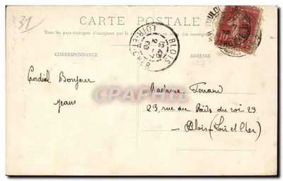 Toulouse - Katedra św. Etienne — J. L. B. wydane w Tuluzie — Rewers